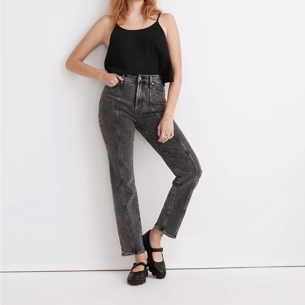 NWOT Madewell perfect vintage straight jeans Medford wash seamed edition